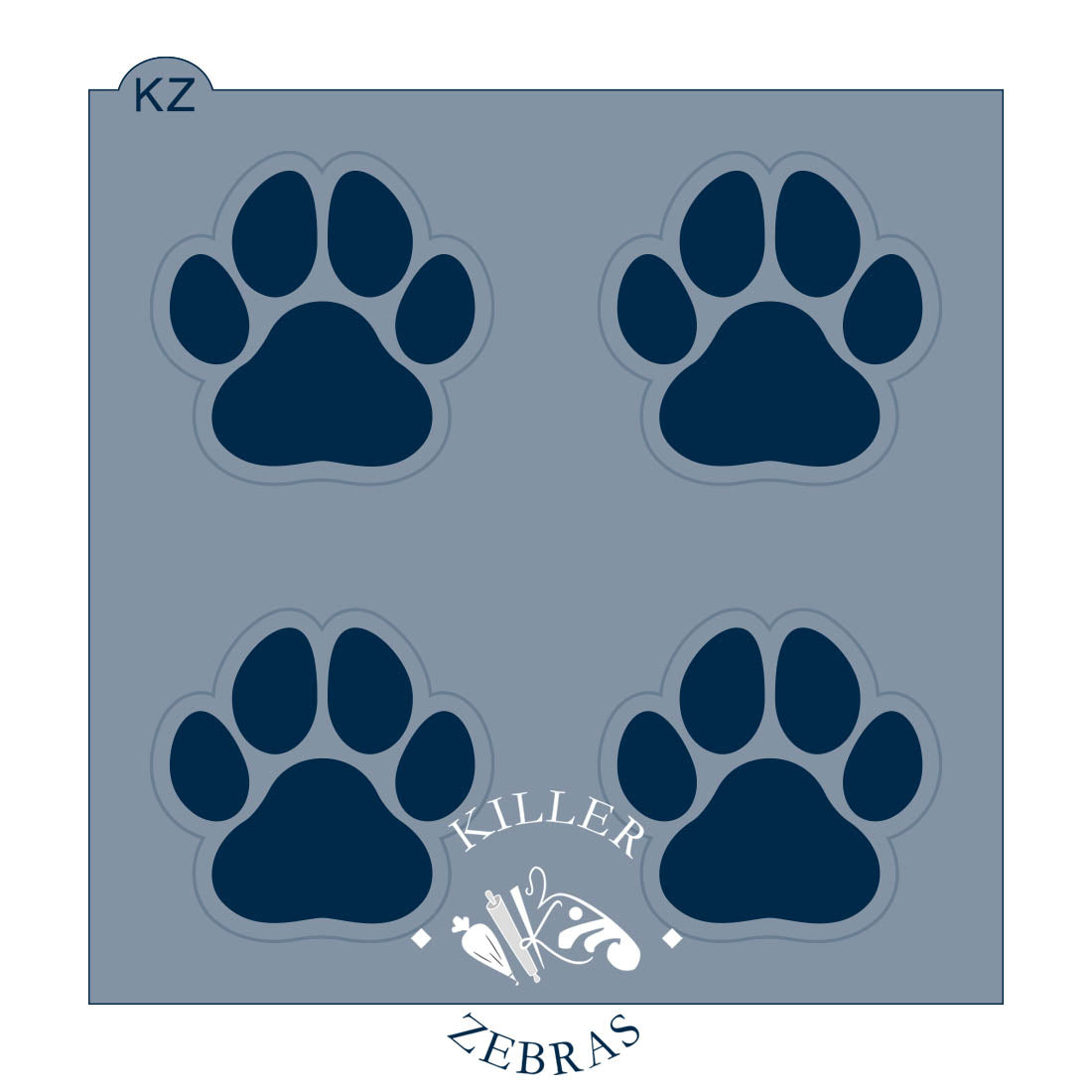 Cookie Cutters Paw Print Cutter/Stencil