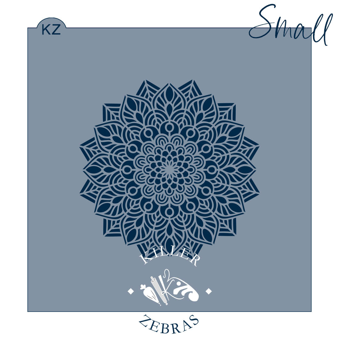 5.5 x 5.5 Stencil Peacock Lace Stencil