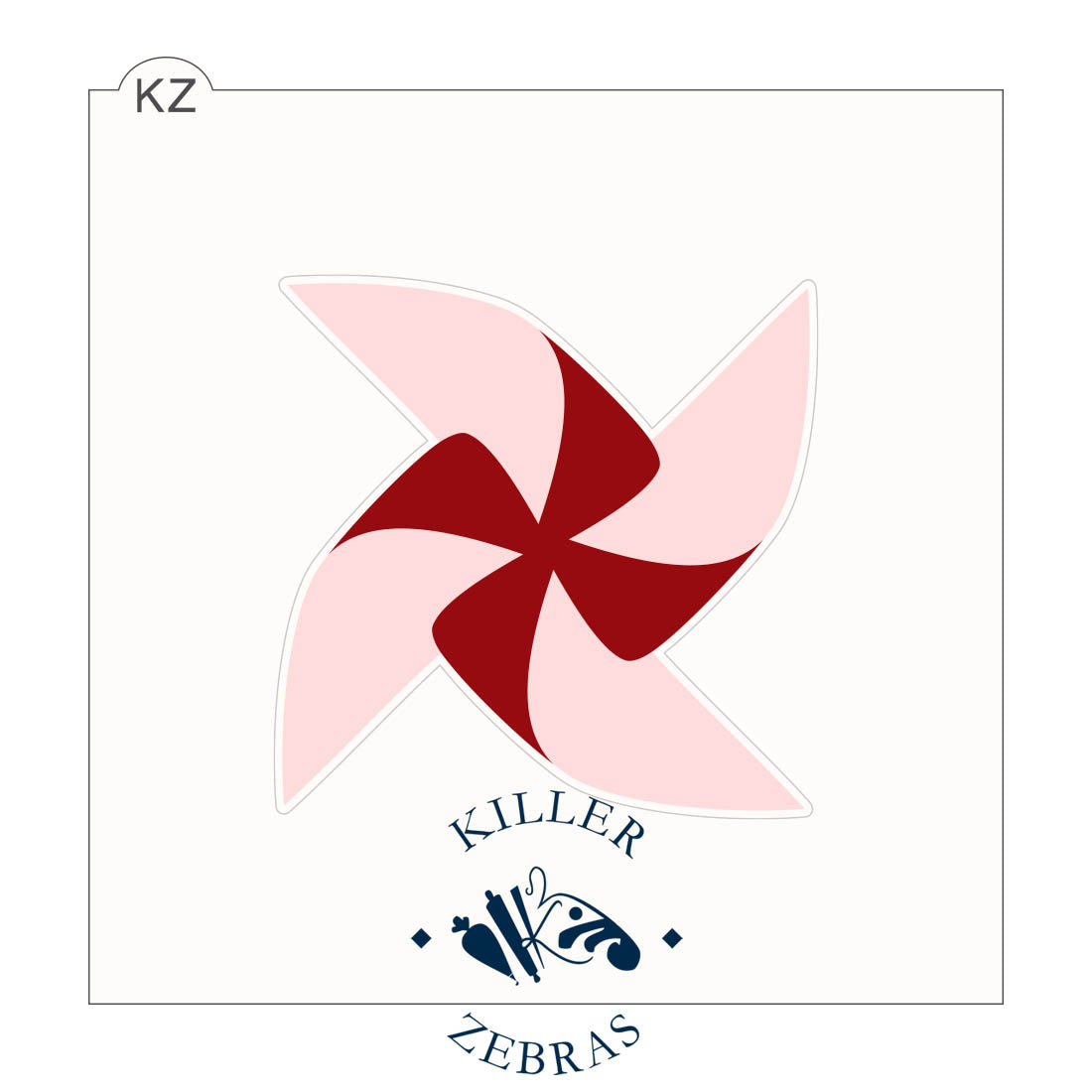 Cookie Cutters Pinwheel – Cookie Cutter &amp; Stencil Set