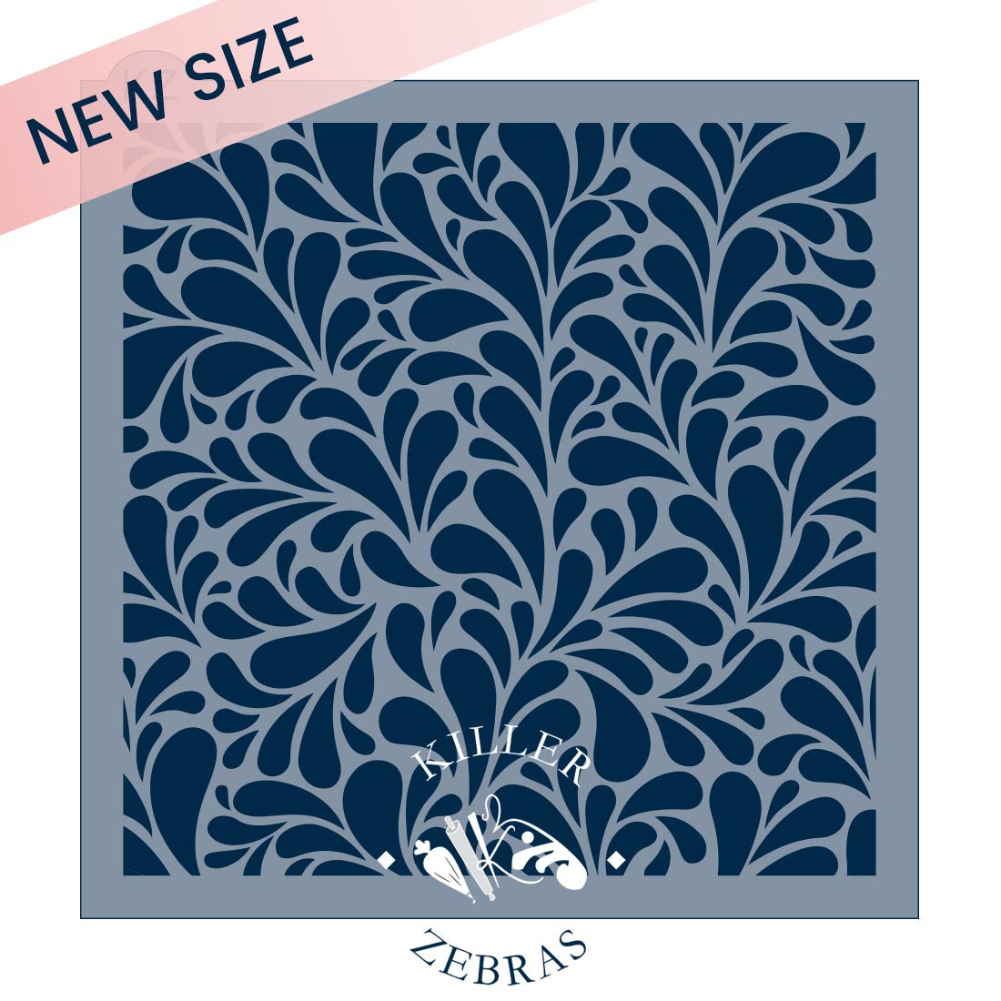 5.5 x 5.5 Stencil Plumage Stencil