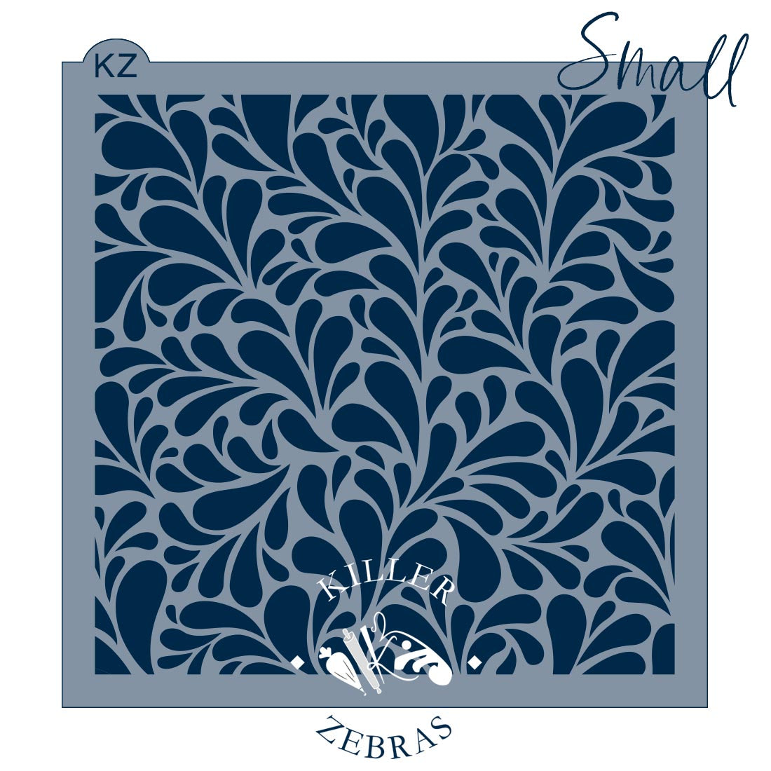 5.5 x 5.5 Stencil Plumage Stencil Small