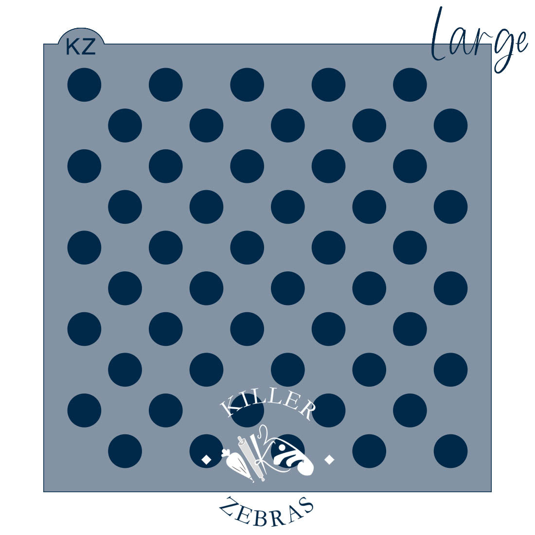 5.5 x 5.5 Stencil Polka Dots – Cookie Stencil