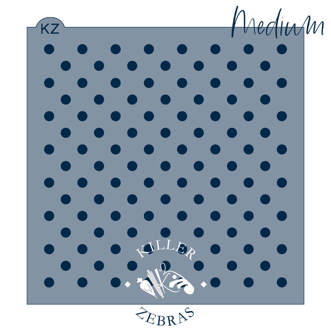 5.5 x 5.5 Stencil Polka Dots – Cookie Stencil