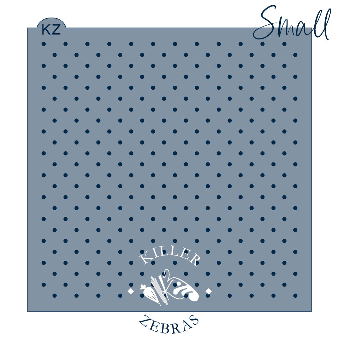 5.5 x 5.5 Stencil Polka Dots – Cookie Stencil