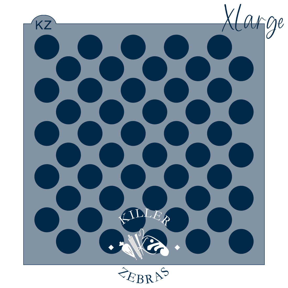 5.5 x 5.5 Stencil Polka Dots – Cookie Stencil