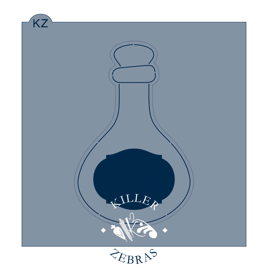 Potion Bottle (Style 1) – Cookie Cutter & Stencil Set