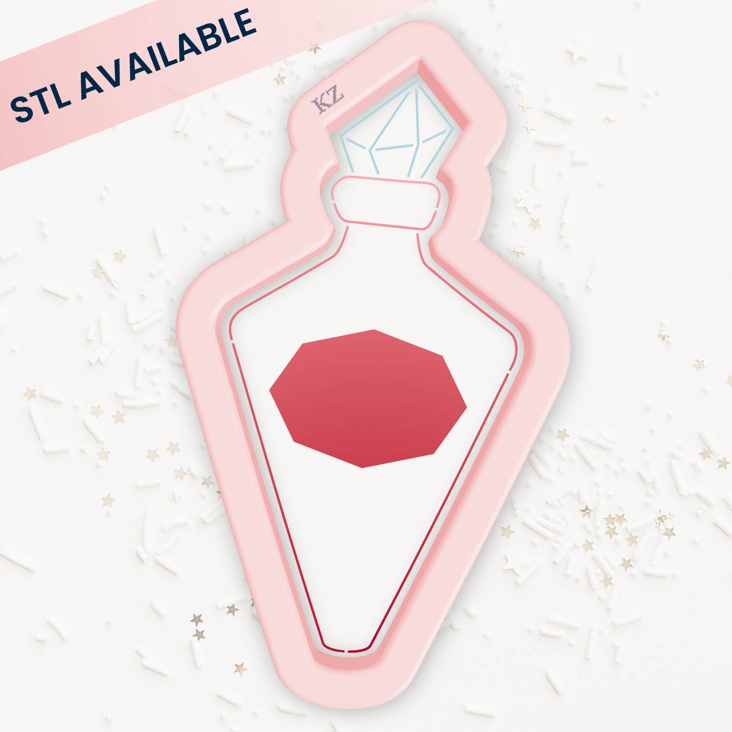 Cookie Cutters Potion Bottle (Style 3) – Cookie Cutter & Stencil Set