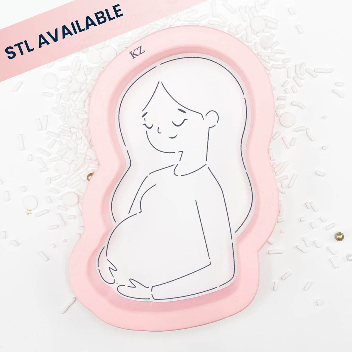 Cookie Cutters Pregnant Woman Cutter/Stencil