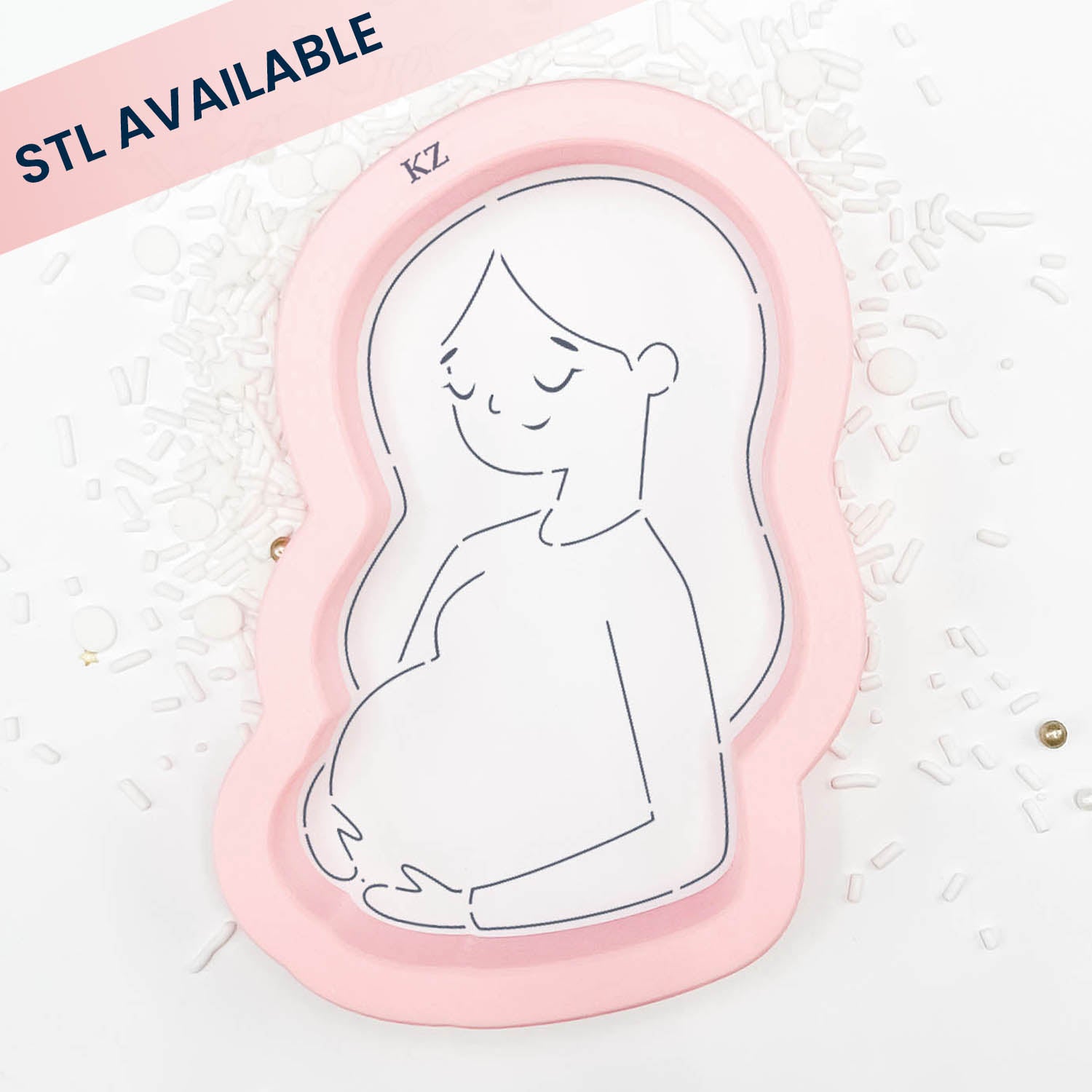 Cookie Cutters Pregnant Woman Cutter/Stencil