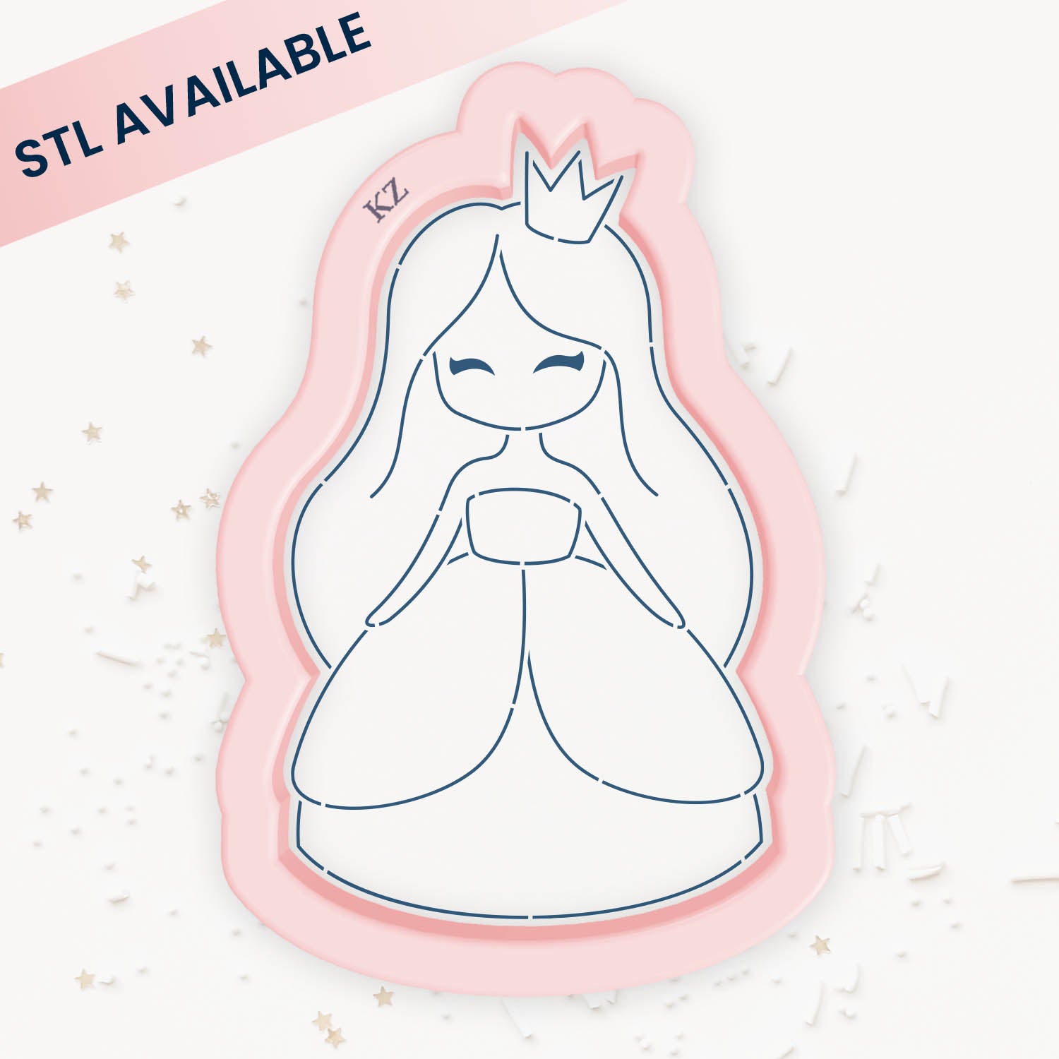 Cookie Cutters Princess (Style 1) Cutter/Stencil