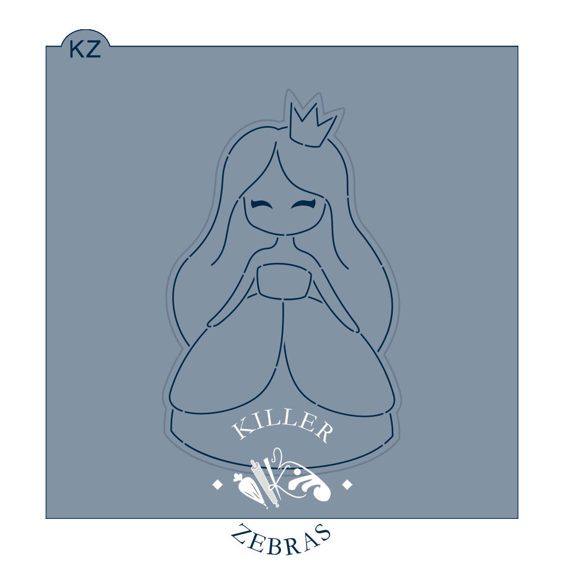 Cookie Cutters Princess (Style 1) Cutter/Stencil