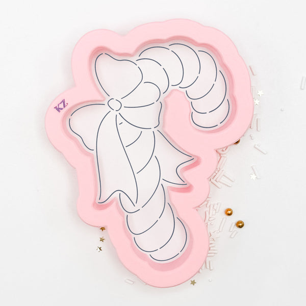 Puffy Candy Cane Cutter/Stencil Killer Zebras