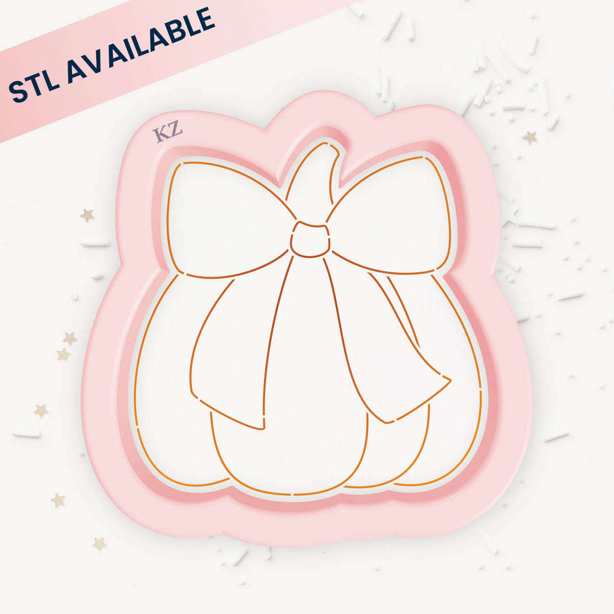 Cookie Cutters Pumpkin with Bow Cutter/Stencil