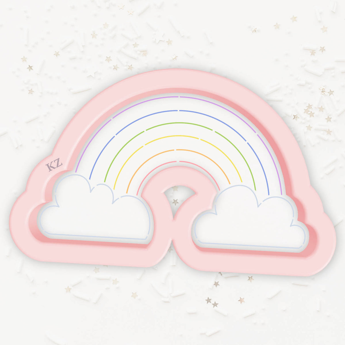 Cookie Cutters Rainbow in the Clouds – Cookie Cutter &amp; Stencil Set