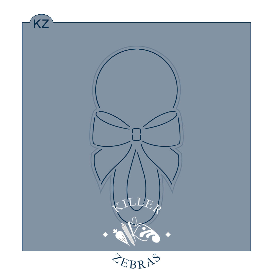 Cookie Cutters Rattle with Bow Cutter/Stencil