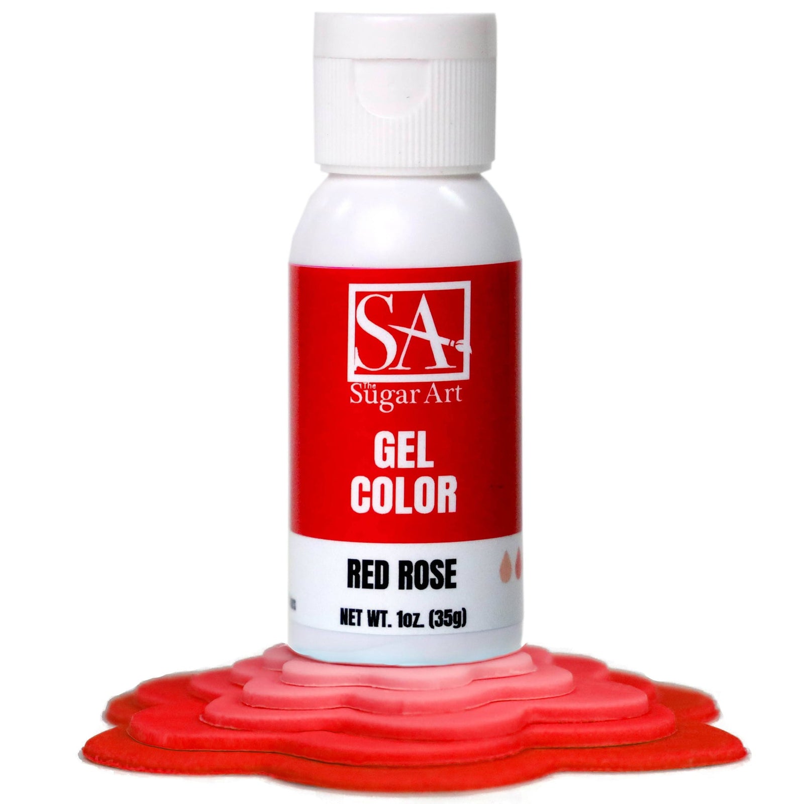 Gel Color Red Rose Sugar Art Gel Color