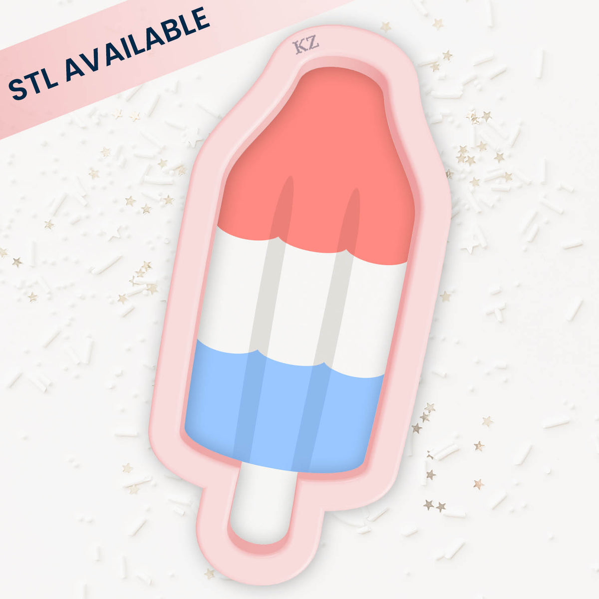 Cookie Cutters Rocket Ice Pop – Cookie Cutter &amp; Stencil Set