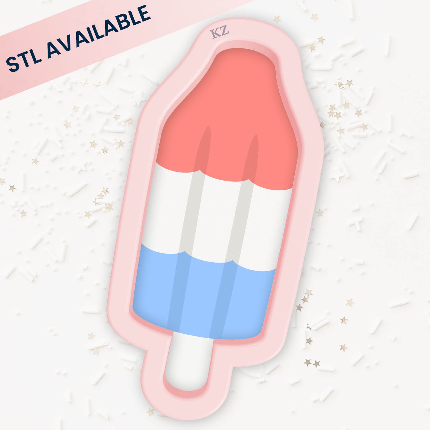 Cookie Cutters Rocket Ice Pop – Cookie Cutter & Stencil Set