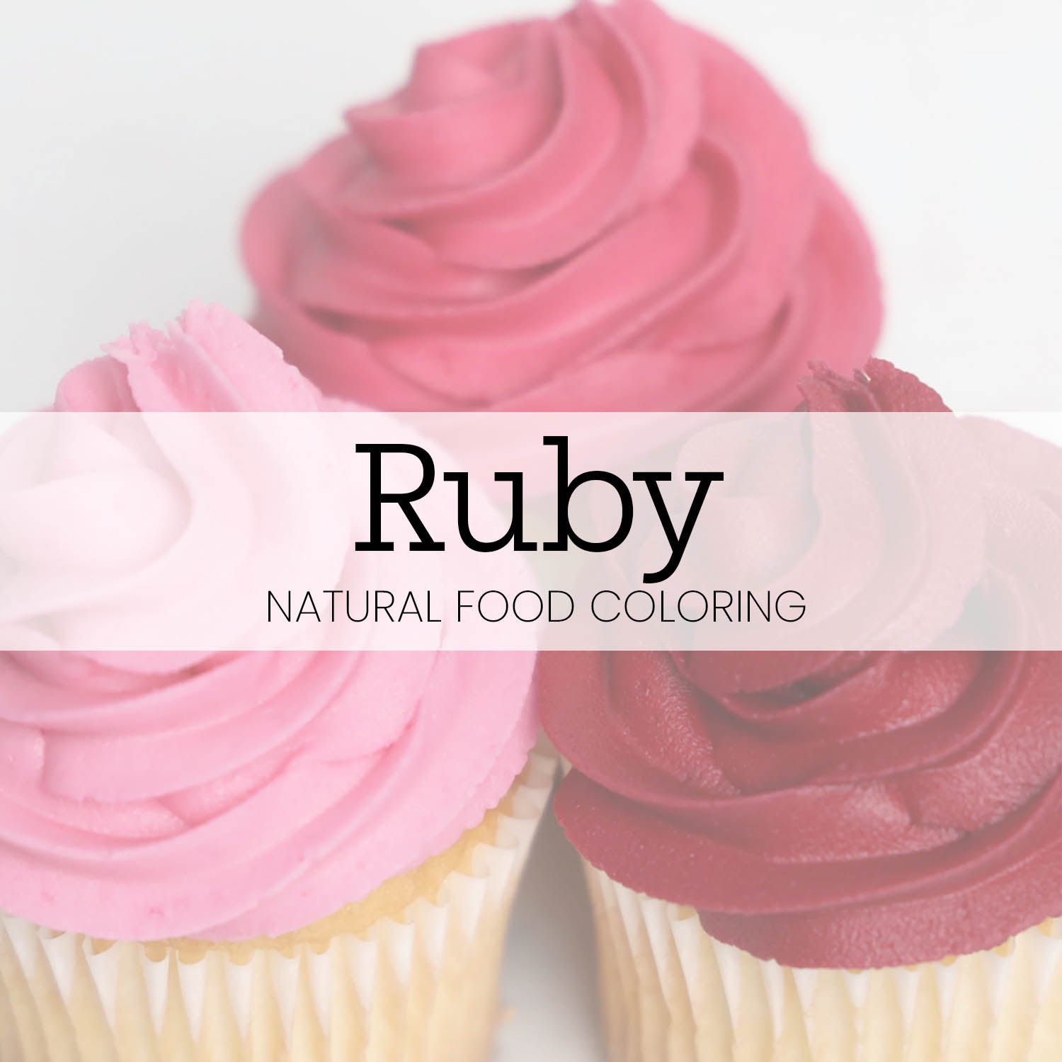 Natural Gel Color Natural Icing Color – Ruby | The Sugar Art