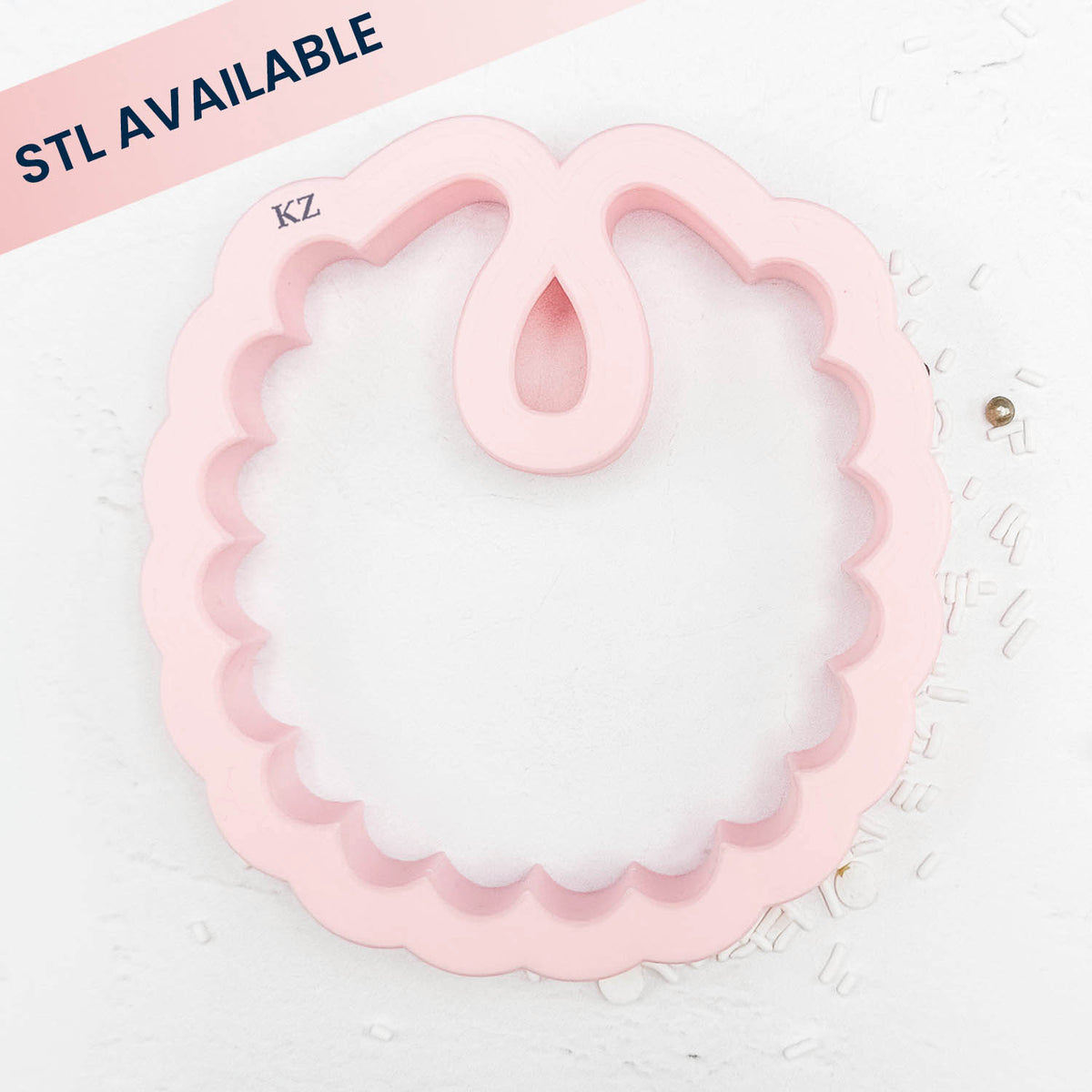 Cookie Cutters Ruffled Baby Bib Cutter