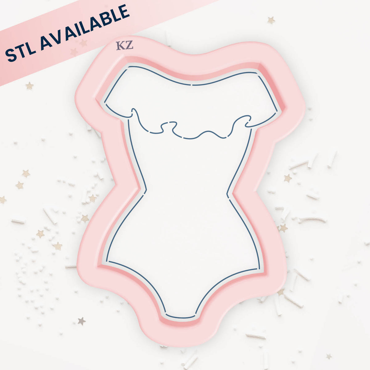 Cookie Cutters Ruffle Swimsuit Cutter/Stencil