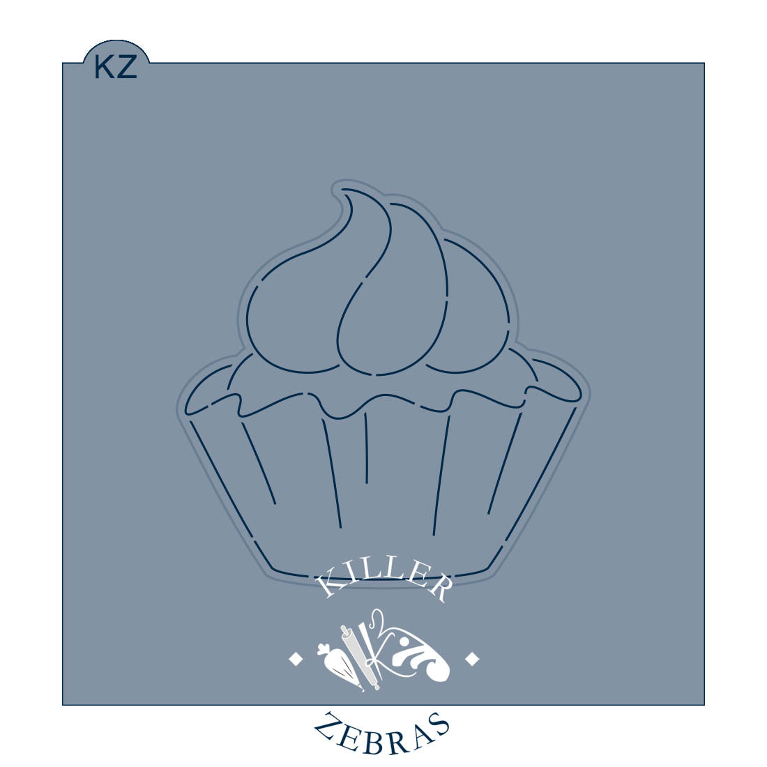 Cookie Cutters Ruffly Cupcake Cutter/Stencil