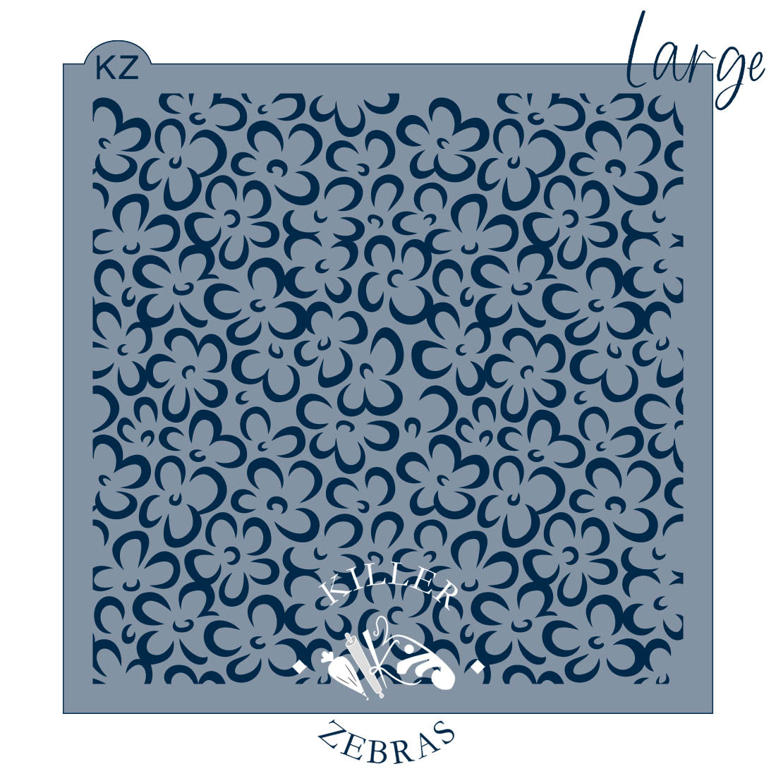 Scribble Flowers – Cookie Stencil