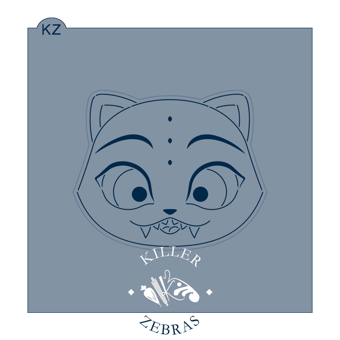 Cookie Cutters Silly Tiger Cutter/Stencil