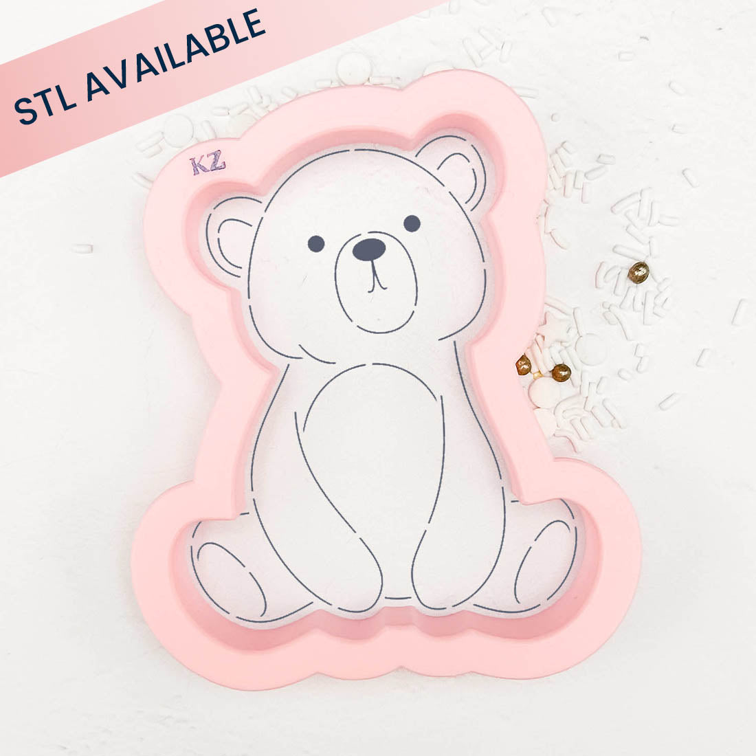 Cookie Cutters Sitting Bear Cutter/Stencil