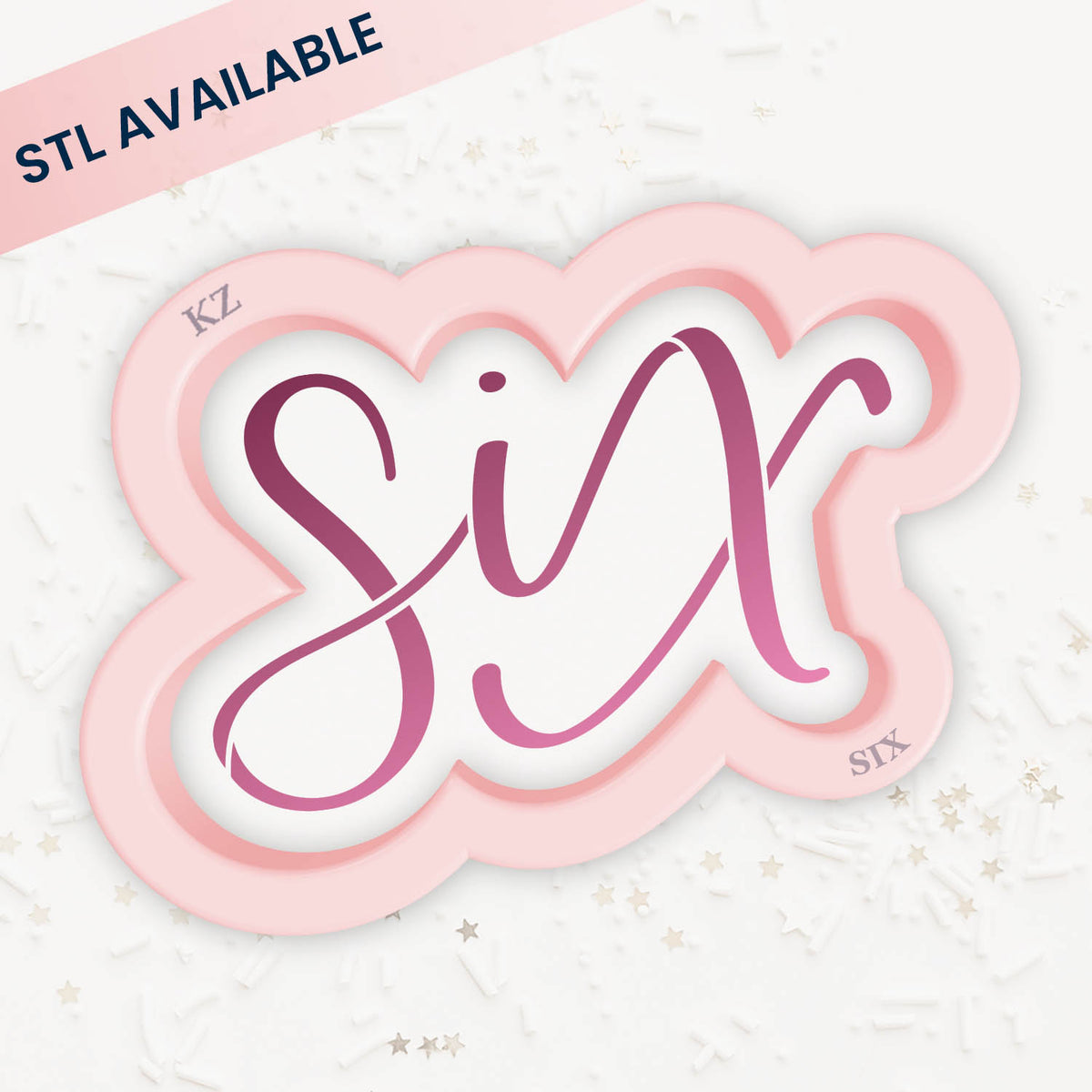 Cookie Cutters Six – Cookie Cutter &amp; Stencil Set