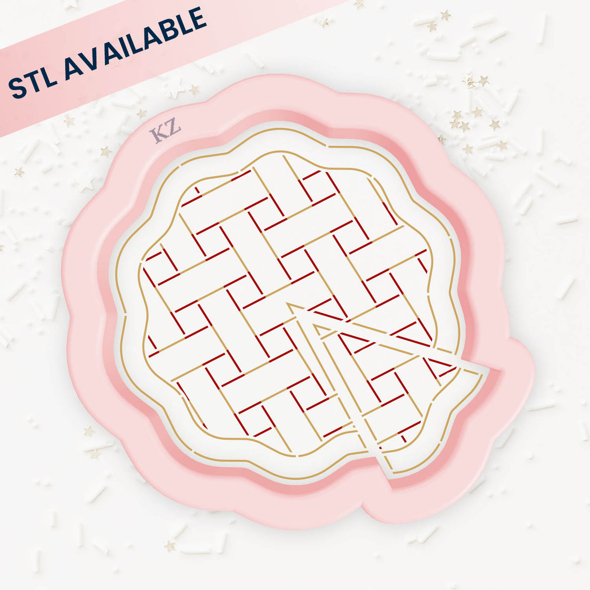 Cookie Cutters Sliced Pie Cutter/Stencil