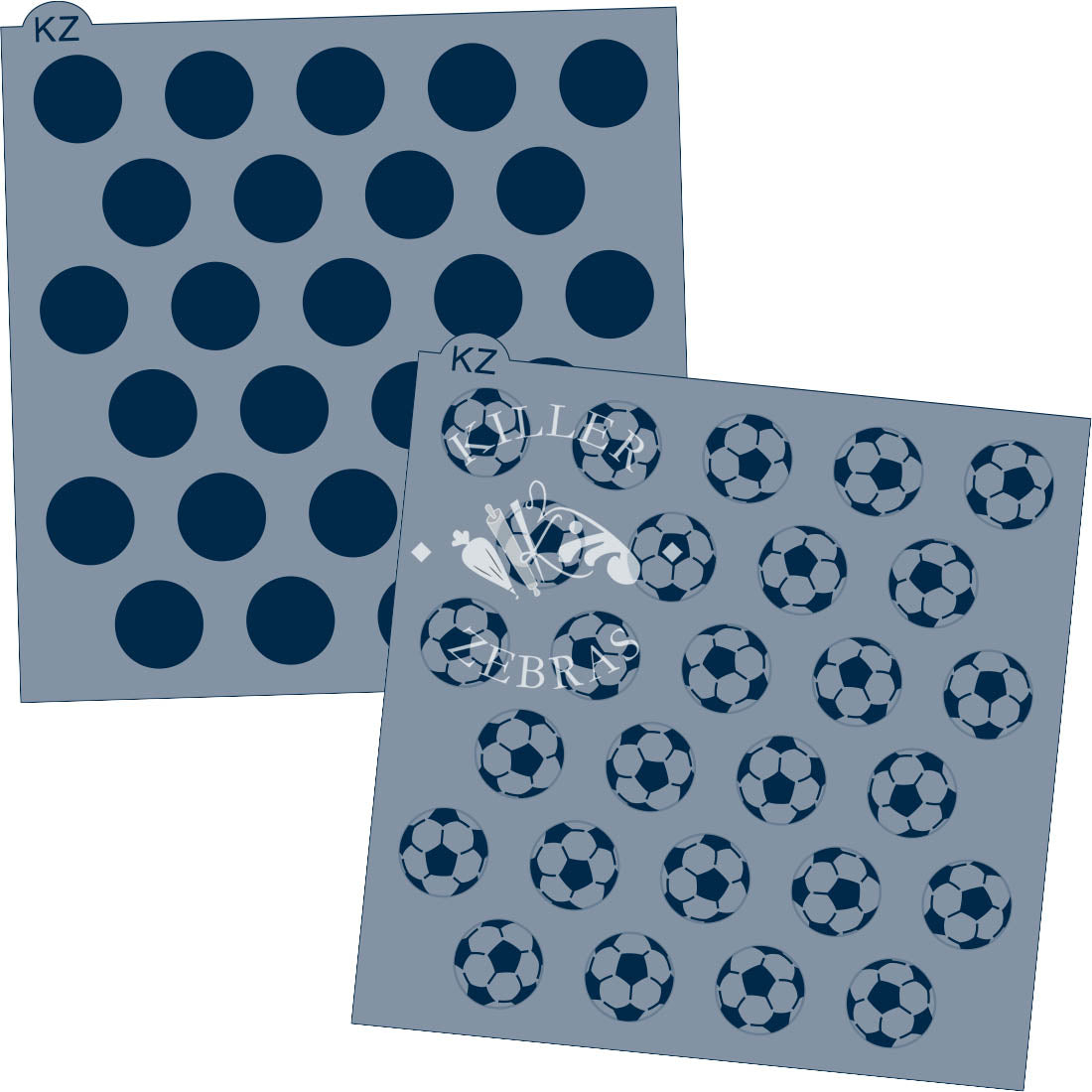 Soccer Balls – Layered Cookie Stencil