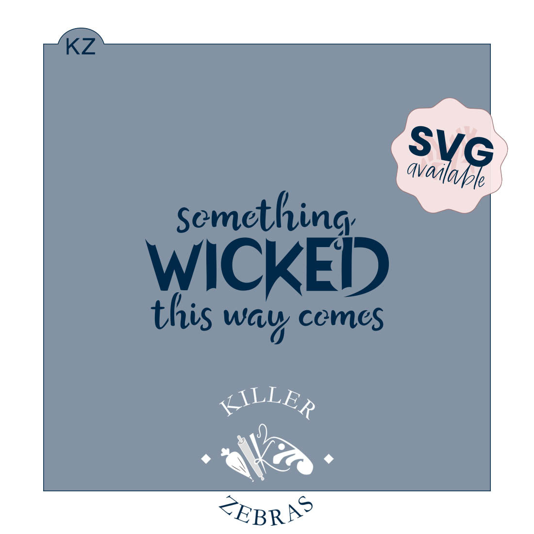 5.5 x 5.5 Stencil Something Wicked This Way Comes – Cookie Stencil