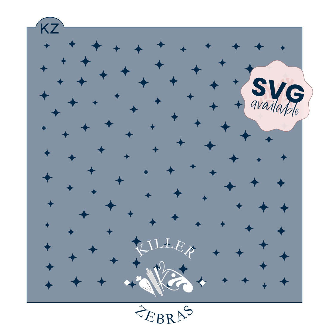 5.5 x 5.5 Stencil Sparkle Stencil