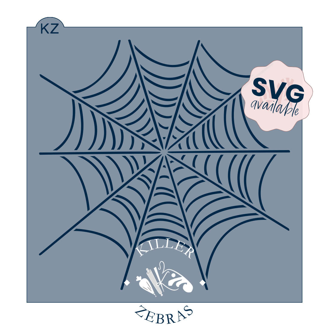 5.5 x 5.5 Stencil Spiderweb Stencil