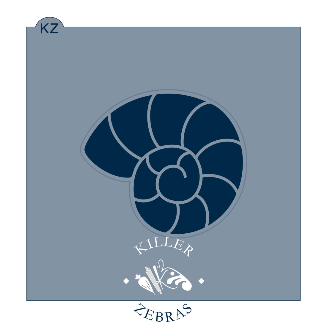 Cookie Cutters Spiral Seashell – Cookie Cutter &amp; Stencil Set