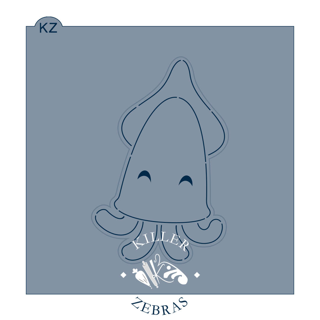 Cookie Cutters Squid Cutter/Stencil