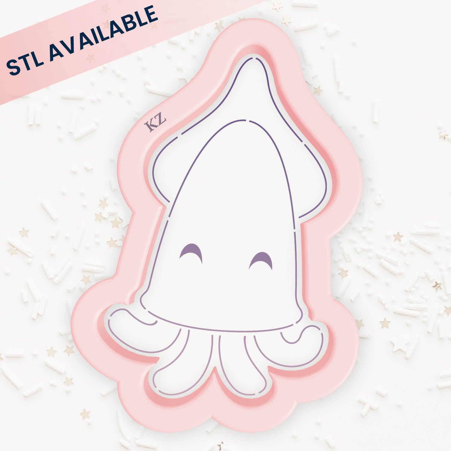 Cookie Cutters Squid Cutter/Stencil