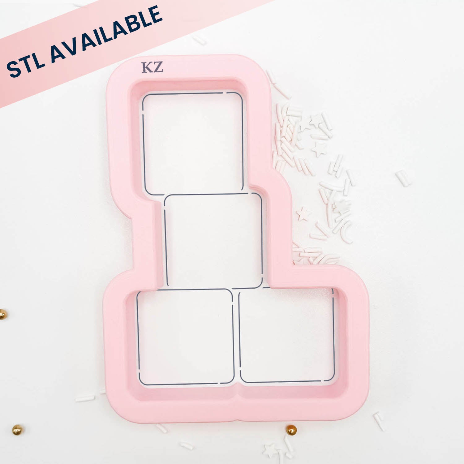Cookie Cutters Stack of Blocks – Cookie Cutter & Stencil Set