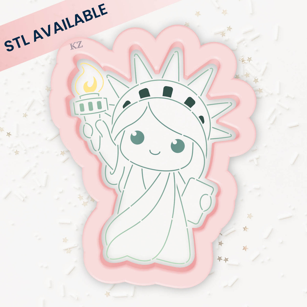 Cookie Cutters Statue of Liberty – Cookie Cutter &amp; Stencil Set
