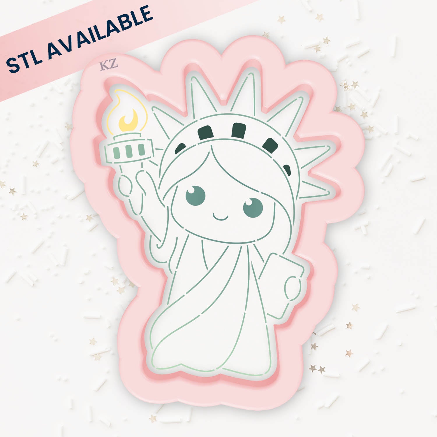Cookie Cutters Statue of Liberty – Cookie Cutter & Stencil Set