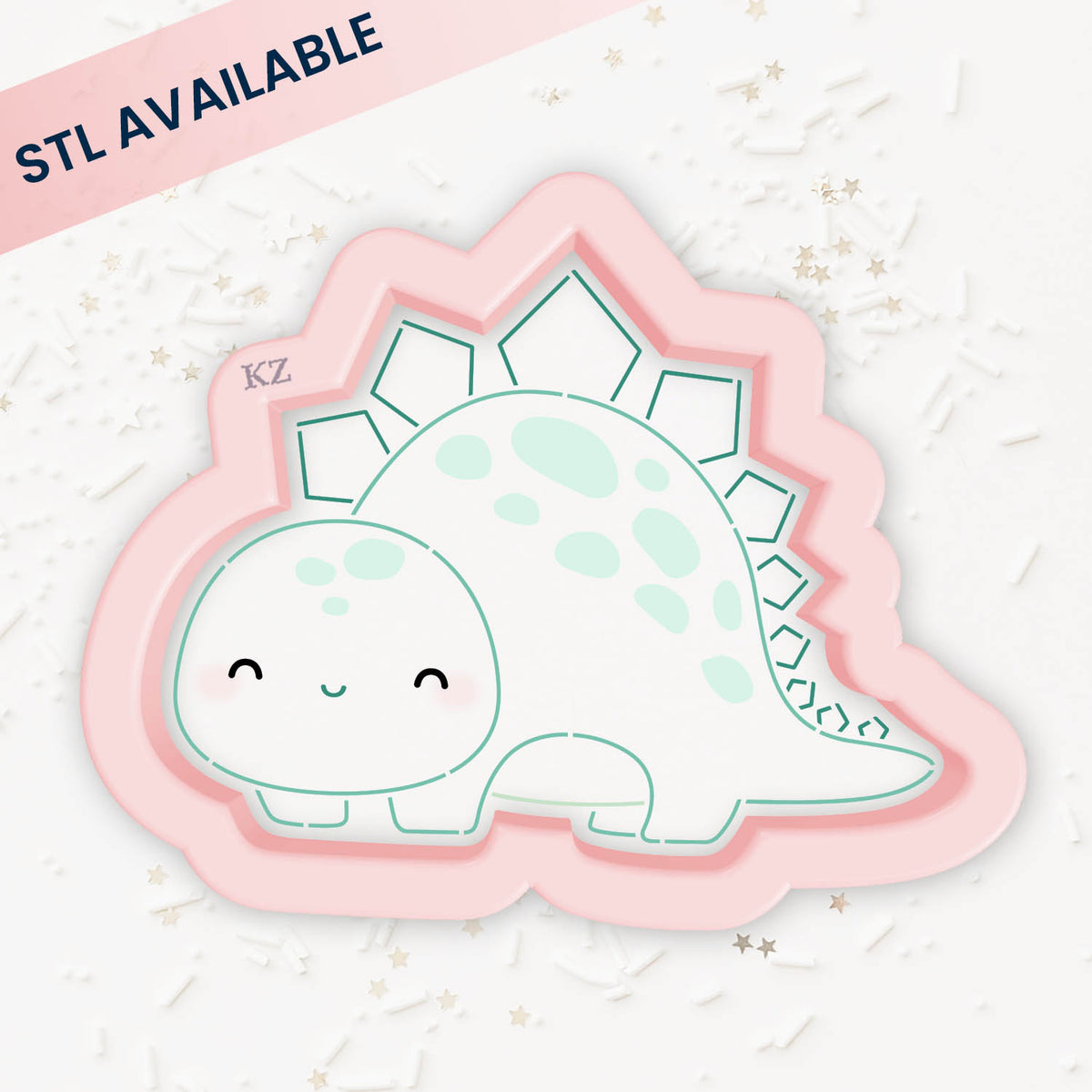 Cookie Cutters Stegosaurus – Cookie Cutter &amp; Stencil Set