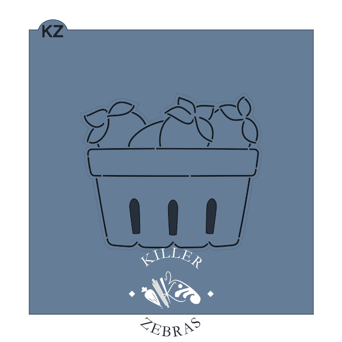 Cookie Cutters Strawberry Basket – Cookie Cutter & Stencil Set