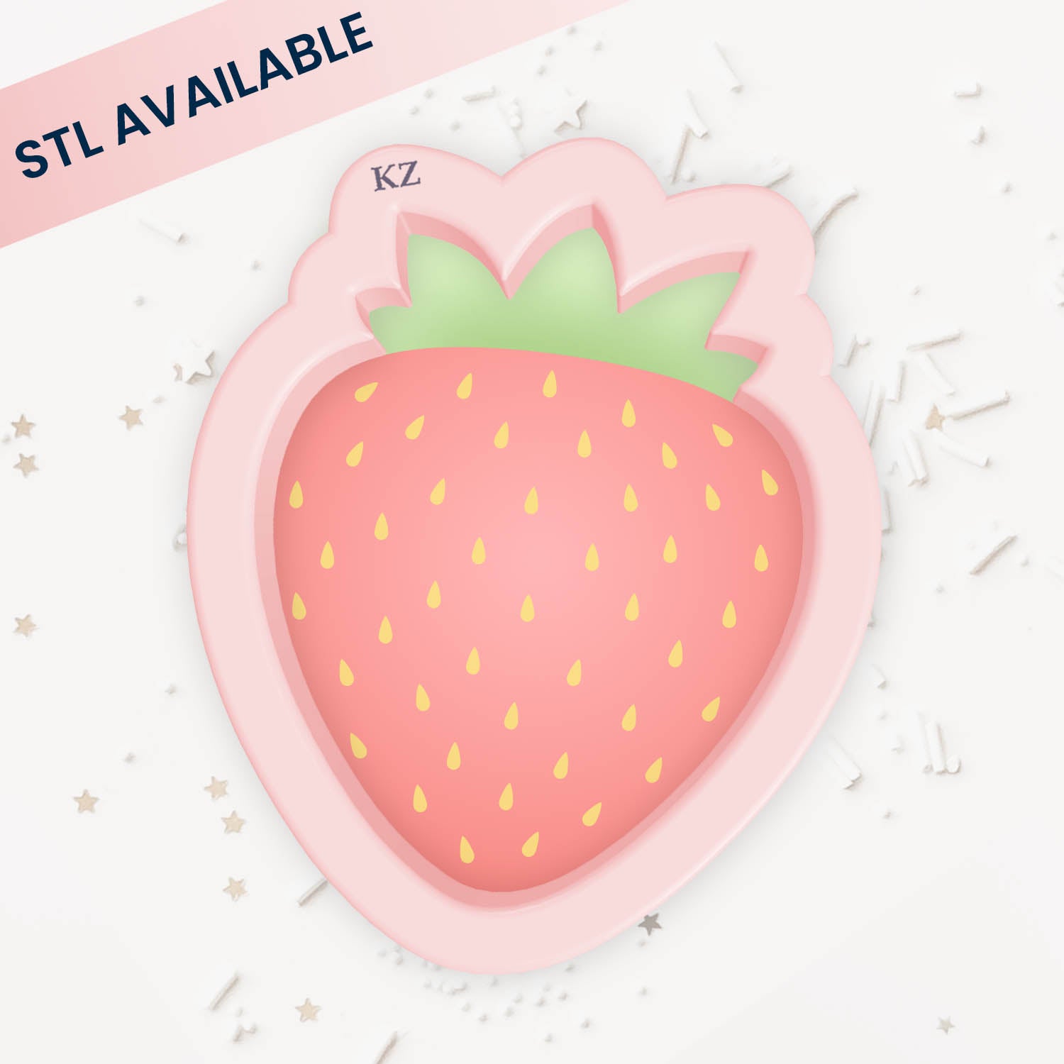 Cookie Cutters Strawberry (Style 1) Cutter/Stencil