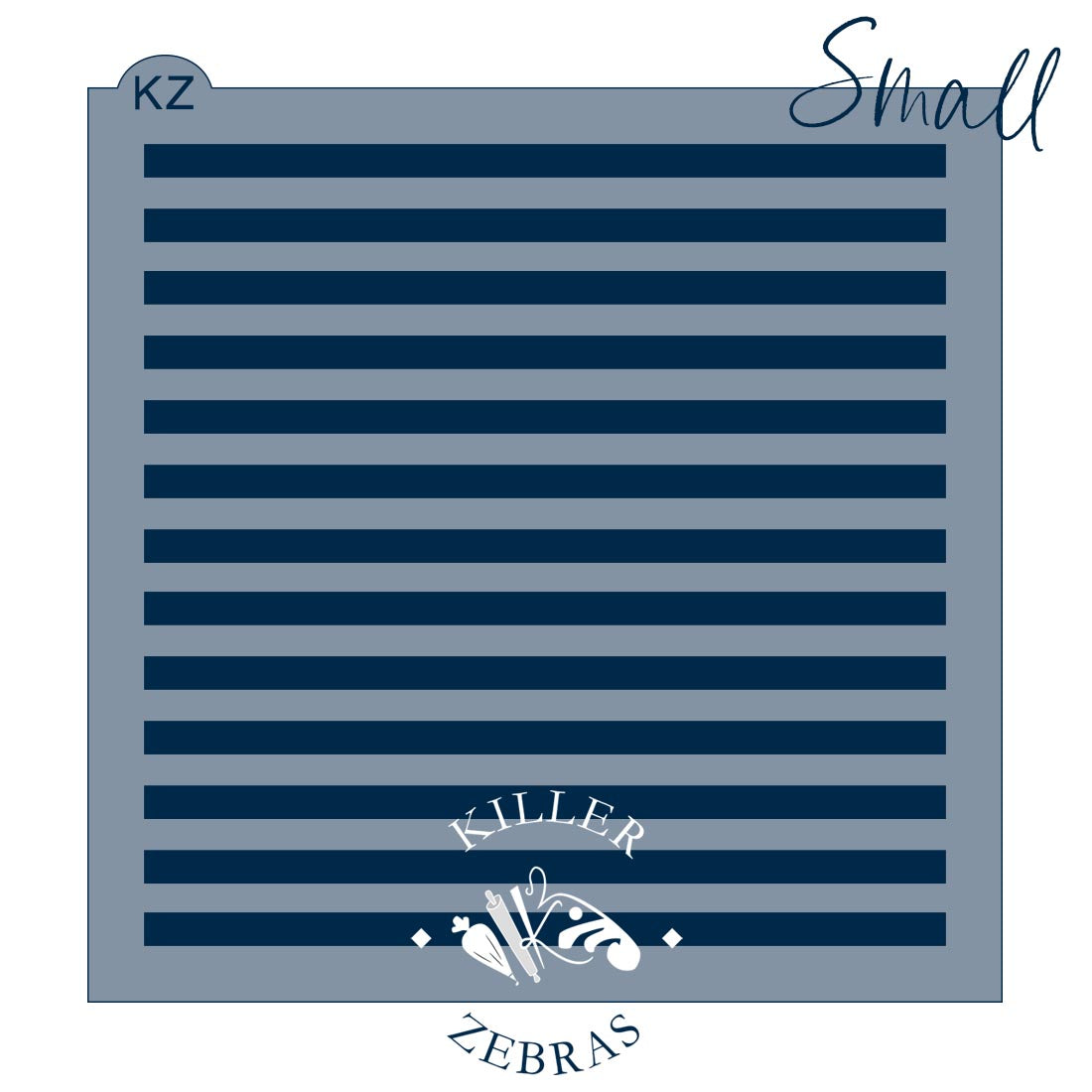 5.5 x 5.5 Stencil Stripes Stencil Small