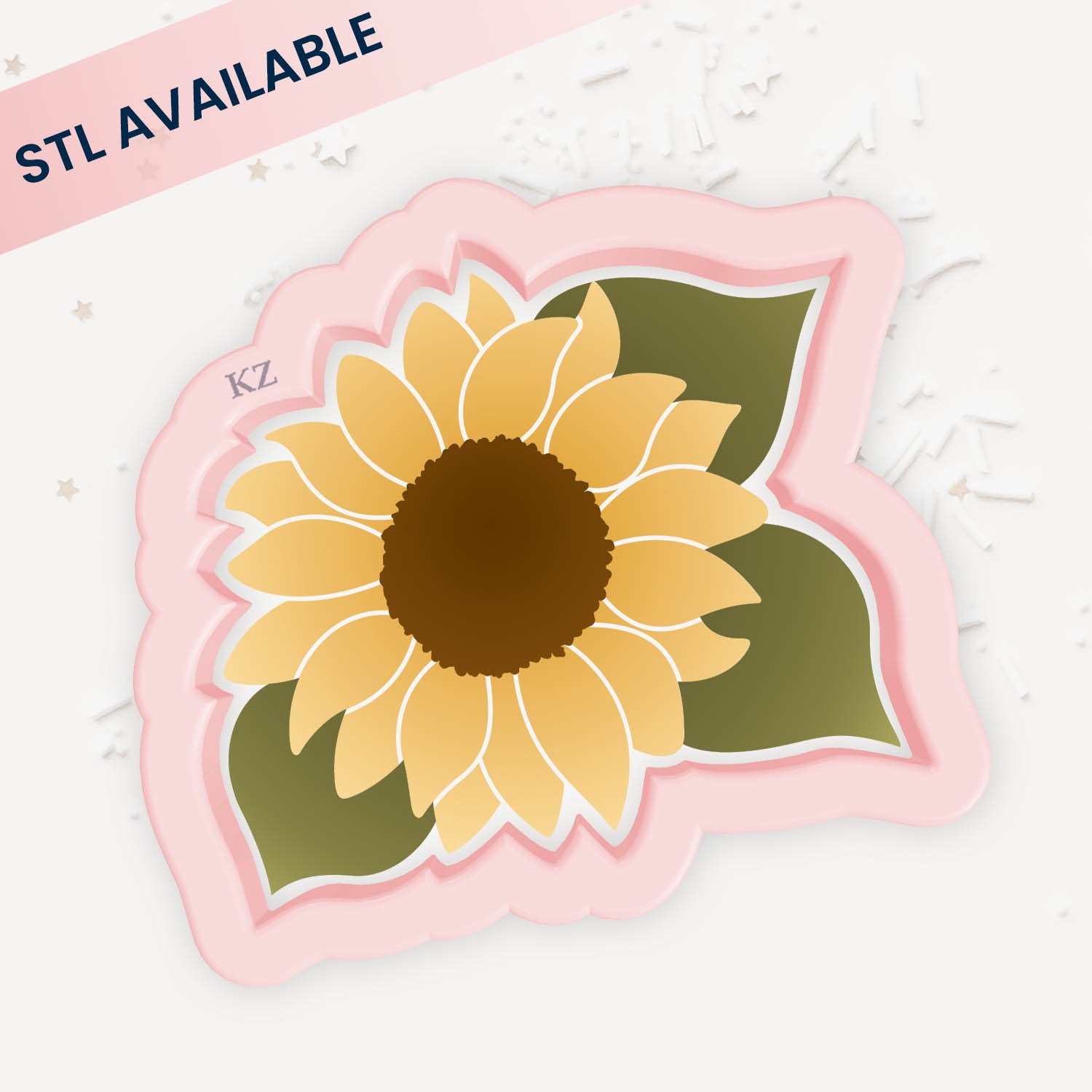Cookie Cutters Sunflower with Leaves Cutter/Stencil