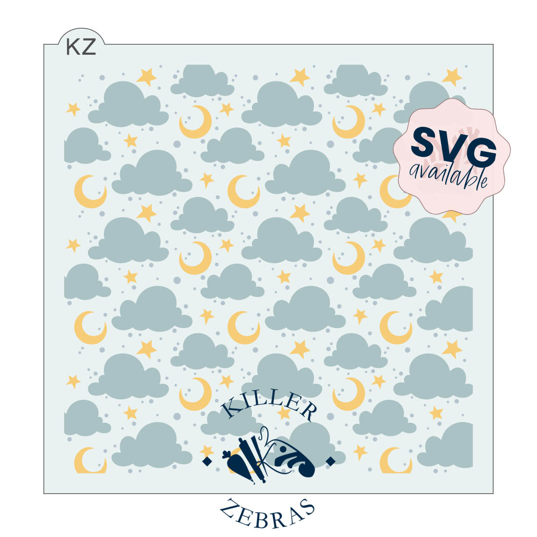 5.5 x 5.5 Stencil Sweet Dreams – Layered Cookie Stencil
