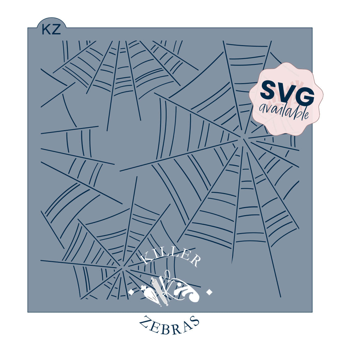 5.5 x 5.5 Stencil Tangled Web Stencil