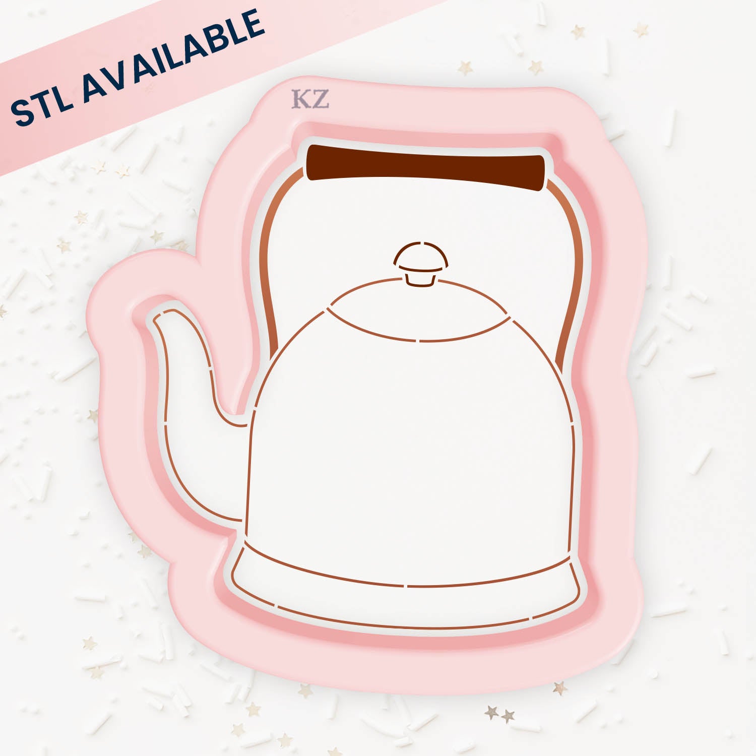 Cookie Cutters Tea Kettle Cutter/Stencil