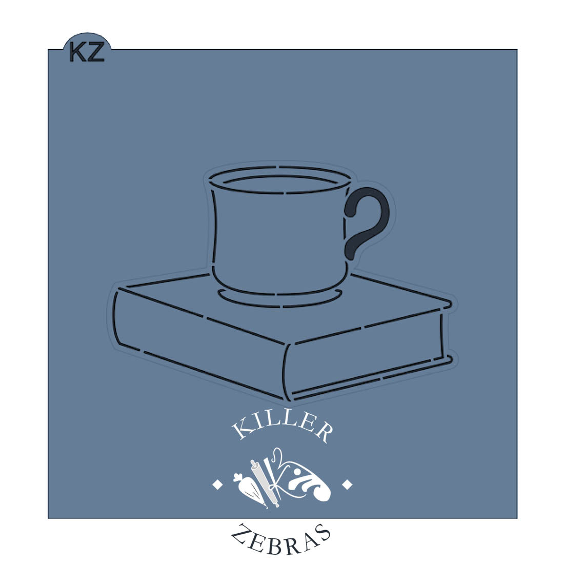 Teacup & Book Cutter/Stencil